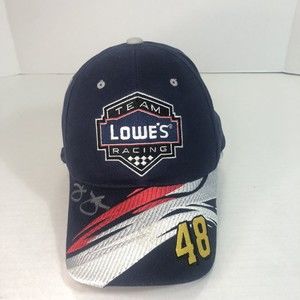 Autographed Jimmie Johnson Snapback Hat Multicolored #48 Lowes Racing Champions
